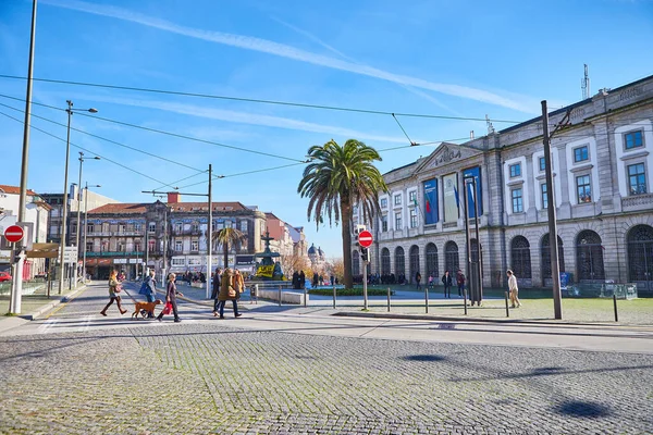 Oporto Portugal Diciembre 2018 Viejas Hermosas Calles Oporto Portugal Popular — Foto de Stock