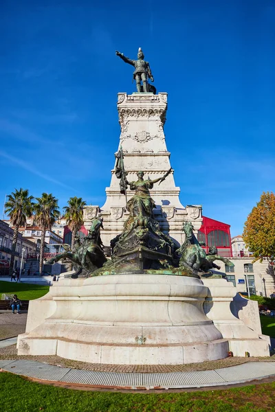 Porto Portugalia Października 2018 Praa Infante Henrique Plac Infante Henrique — Zdjęcie stockowe