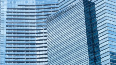 dış desen mavi cam duvar modern binalar