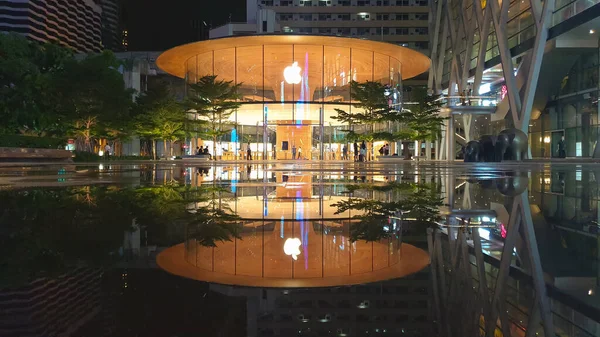 Bangkok Tailandia Julio 2020 Segunda Tienda Apple Abrió Centro Comercial — Foto de Stock