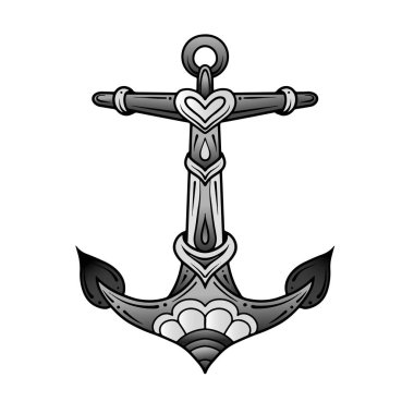 Gül çiçekleri ve hançer bıçağı ile geleneksel dövme. Renkli Tattoo.Vector illüstrasyon Eski okul dövme hattı sanat. Okula geri transfer dövme ler ve çıkartmalar baskı için uygundur