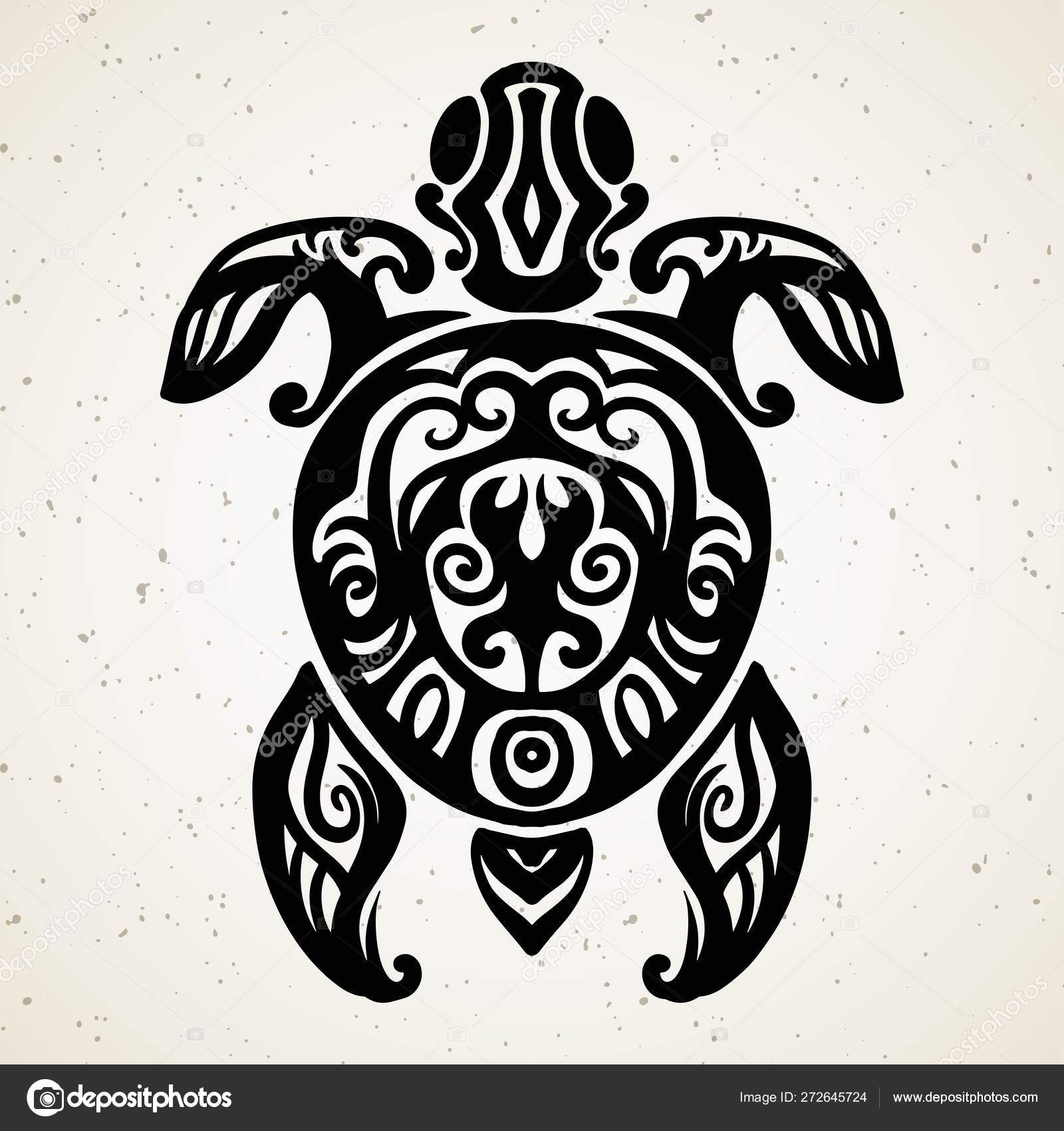 Tribal Tattoo With Decorative Sea Turtle With Ethnic Pattern Authentic Artwork With A Symbol Of The Totem Stock Vector Graphics Tattoos Like Maui From Moana Cartoon Vector Image By C Shik Shik