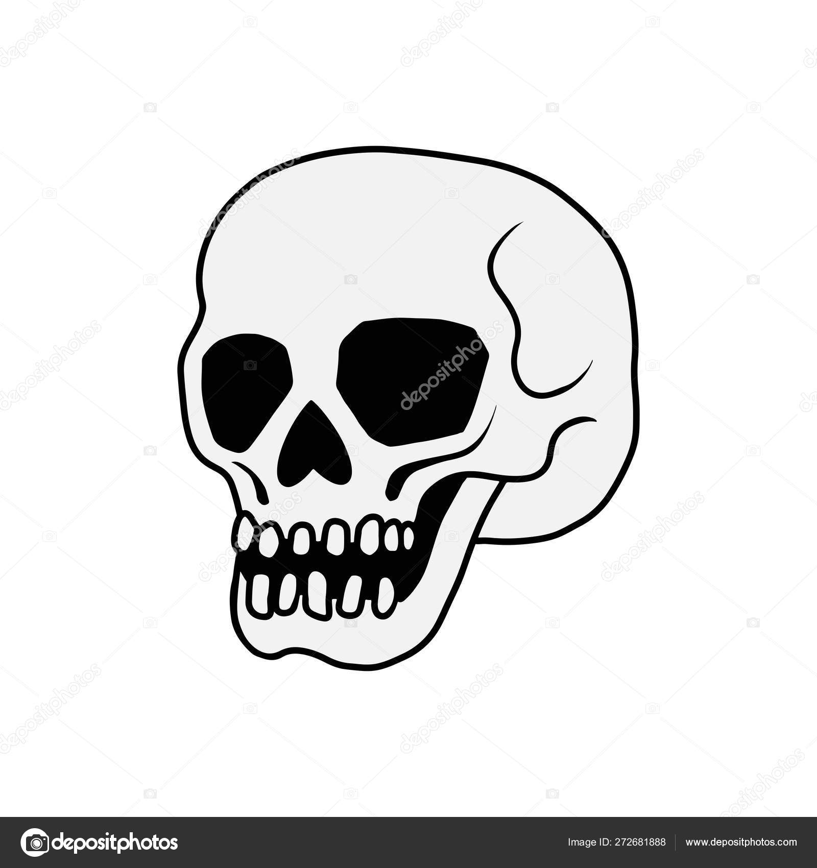 Cartoon vector skull. Skull Tattoo. Skull illustration. Stock Vector Image by ©shik-shik #272681888 Cartoon vector skull. Skull Tattoo. Skull illustration. Stock Vector Image by ©shik-shik #272681888