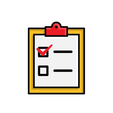 Onaylama simgesi. Yönetim. Üzerinde kontrol işareti olan bir test tahtası. Ofis, Ekip, analiz. izometrik tasarım biçimi