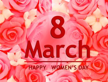 8 Mart Festival arka plan.