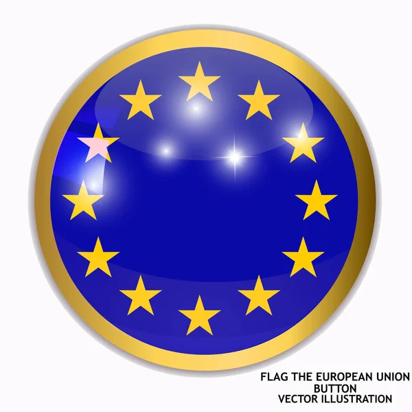 Fondo brillante con bandera de la Unión Europea. Fondo del día de Europa feliz . — Vector de stock