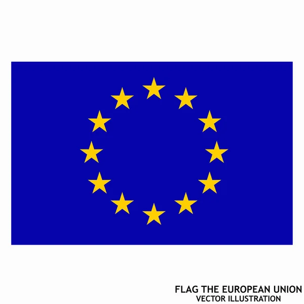 Fondo brillante con bandera de la Unión Europea. Fondo del día de Europa feliz . — Vector de stock