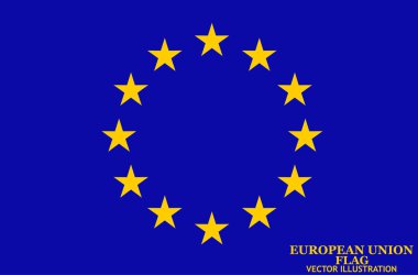 Avrupa Birliği bayrağı ile parlak arka plan. Mutlu Europe gün arka plan.