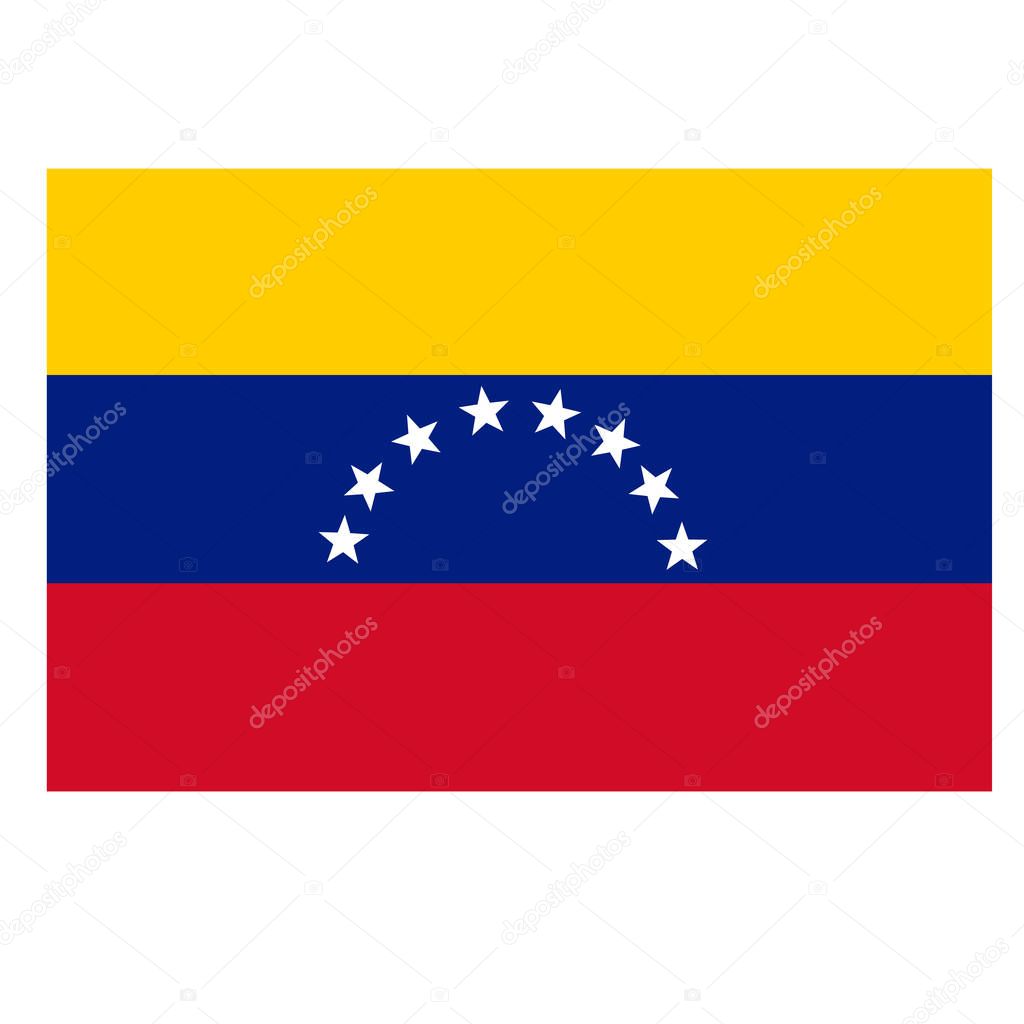 Banner with flag of Venezuela.