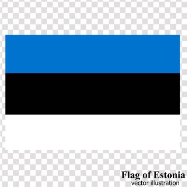 Estonya bayrağı ile afiş. Vektör.