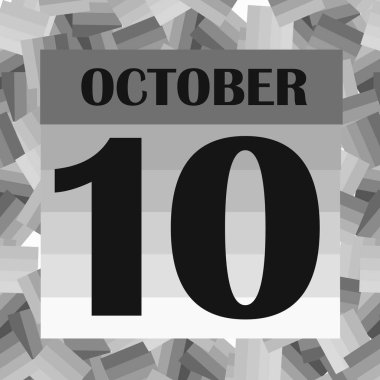 10 Ekim, takvim günü. Görüntü.