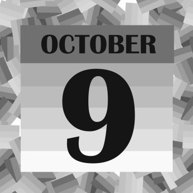 9 Ekim, takvim günü. Görüntü.