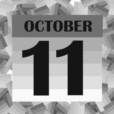 11 Ekim, takvim günü. Görüntü.