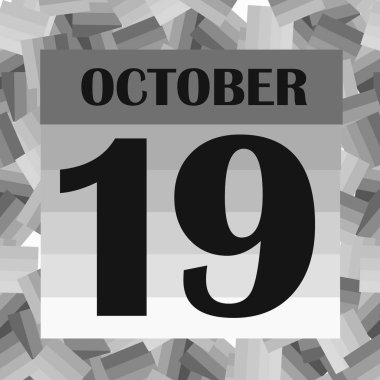 19 Ekim, takvim günü. Görüntü.