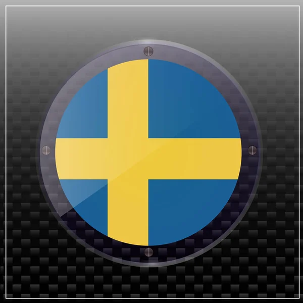 Flag of Sweden. Illustration.