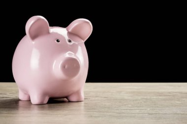 Pembe vintage seramik kumbara