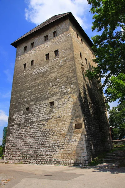 Biha Bosnië Herzegovina Een Klokkentoren Van Kerk Van Anthonius Van — Stockfoto