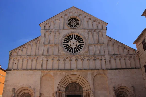 Croatia Zadar Anastazji Turn Twelfth Thirteenth Century Facade Romanesque Style — Stock Photo, Image