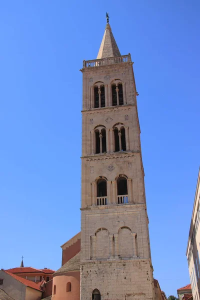 Croatia Zadar Historische Toren Van Het Belfort Van Kathedraal Van — Stockfoto