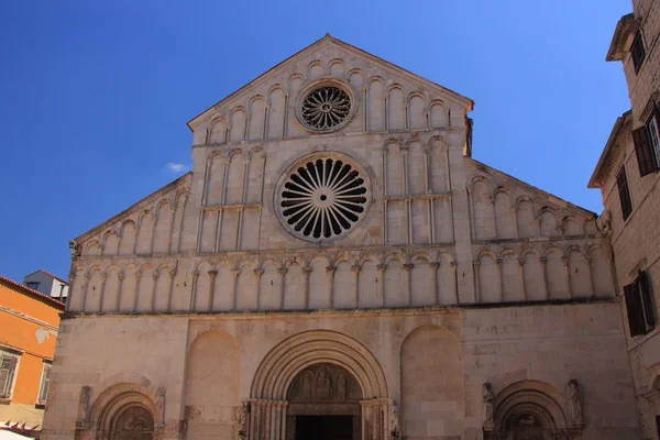 Croatia Zadar Anastazji Turn Twelfth Thirteenth Century Facade Romanesque Style — Stock Photo, Image