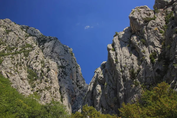 Chorwacja Park Narodowy Paklenica Górach Velebit Północnej Dalmacji Pobliżu Miasta Zdjęcia Stockowe bez tantiem
