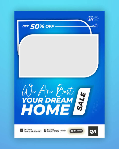 Home Real Estate flyer design tempt Sale Flyer, creative home for sale flyer