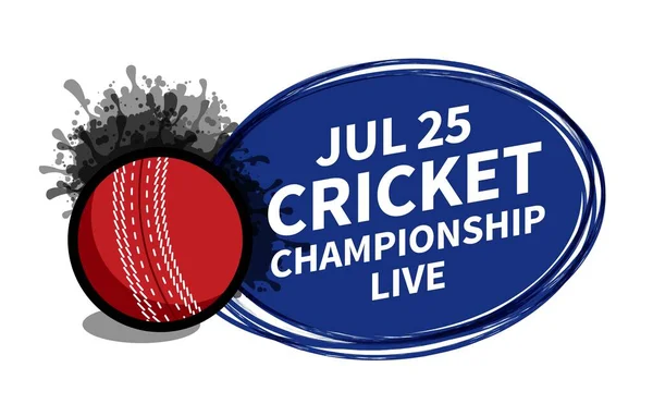 Metin reklamı için vektör kriket sporu skorbordu spot ışıkları arka planı. Pankart, broşür, poster, TV konsept tasarım fırça karalama düz stil izole illüstrasyon.