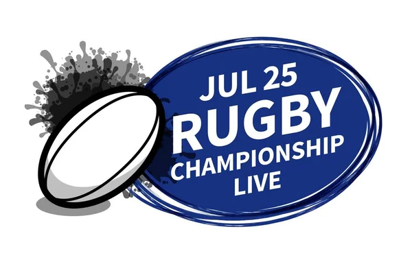 Vektör rugby amerikan futbolu skor tabelası arka planı fotokopi reklamı için. Pankart, broşür, poster, TV konsept tasarım fırça karalama düz stil izole illüstrasyon.