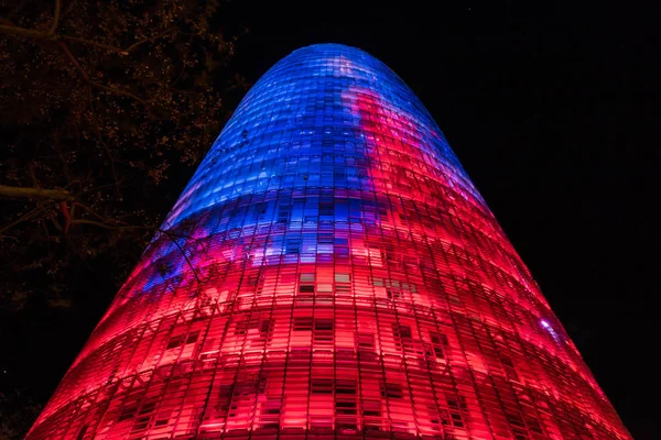 Glories Torre Agbar Tower Barcelony Hiszpanii — Zdjęcie stockowe