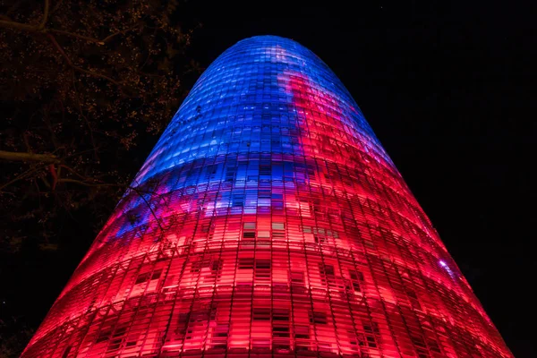 Torre Glories Torre Agbar Barcellona Spagna — Foto Stock