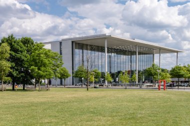 Marie Elisabeth Lders Haus Federal devlet daireleri gece Berlin Almanya