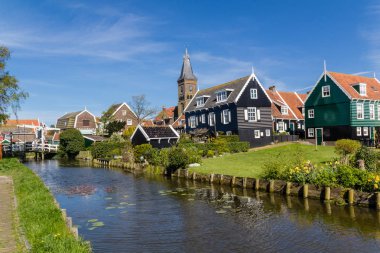 Köy Marken Hollanda panoramik çekim