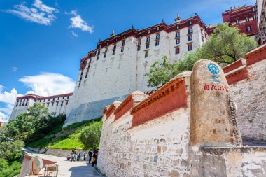 Lhasa, Nepal, Tibet, Çin Bahar sırasında Majestic Potala Sarayı