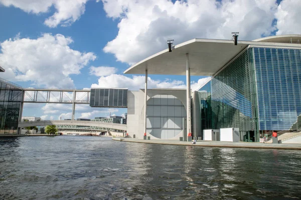 Marie Elisabeth Ämman Haus Federal Regeringskontor Natt Berlin Tyskland — Stockfoto