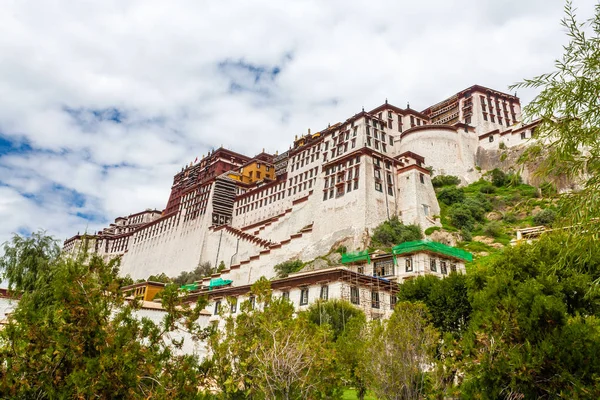 Majestuoso Palacio Potala Durante Primavera Lhasa Nepal Tíbet China — Foto de Stock