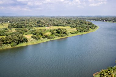 Kırsal sonsuzluk ufku ve onun kadar dağlar Kerala, Hindistan