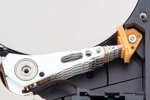 Disassembly Hard Drive Disk Its Components — Stock Photo, Image