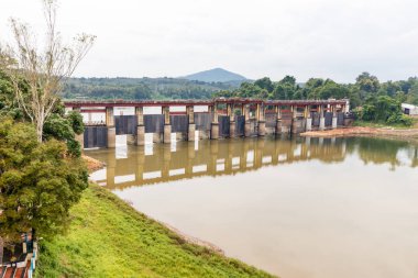 Pouur bakım dam altyapı Bhoothathankettu Barriage Dam Kerala, Hindistan gibi Hindistan'da