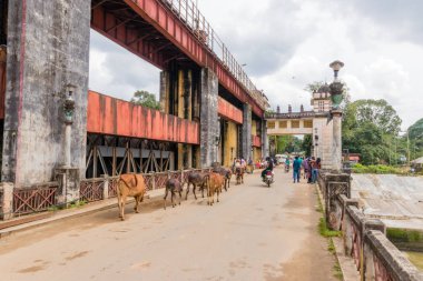 Pouur bakım dam altyapı Bhoothathankettu Barriage Dam Kerala, Hindistan gibi Hindistan'da