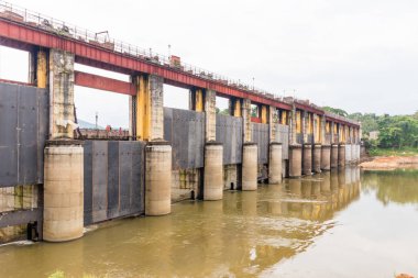 Pouur bakım dam altyapı Bhoothathankettu Barriage Dam Kerala, Hindistan gibi Hindistan'da