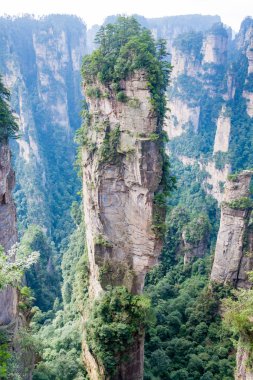 Dağ manzarası zhangjiajie Milli Park Çin zhangjiajie milli park Çin ve Avatar film için ilham kaynağı bulunan bir güzel manzara