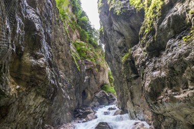 The fascinating Partnach Gorge in Germany clipart