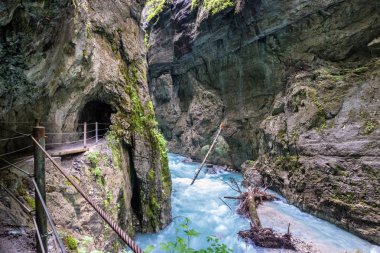 The fascinating Partnach Gorge in Germany clipart