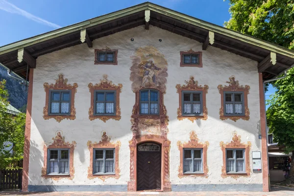 Oberammergau Village Germany Painted House Facades — Stock Photo, Image