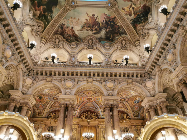 The national french opera Garnier and its beautiful architecture