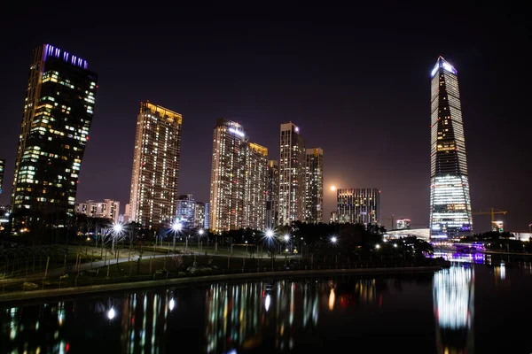 Seoul Icheon Zakendistrict Nachts Zuid Korea — Stockfoto