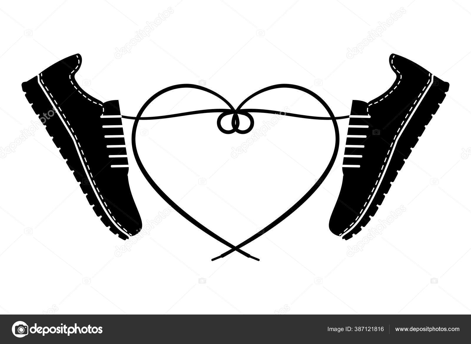 heart shoelaces