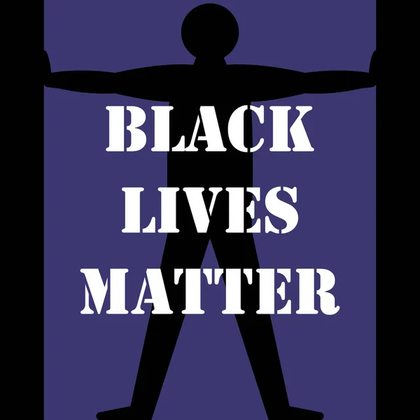 Vidas Negras Importam Citação Texto Slogan Cartaz Banner Panfleto Com —  Vetores de Stock