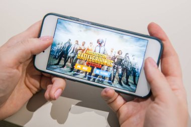 Los Angeles, Kaliforniya, ABD - 25 Şubat 2019: PUBG Player Meçhul Savaş Alanı oyunu, Illustrative Editorial