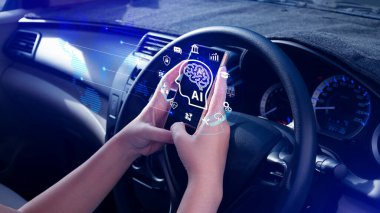 Yapay Zeka veya Yapay Zeka iş konsepti, teknoloji iş ikonu ve endüstriyel dijital pazarlama, insanların gelişmesine yardımcı olmak için yapay zekanın erişimi